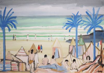 BEACH DAY by Markey Robinson sold for €3,800 at deVeres Auctions