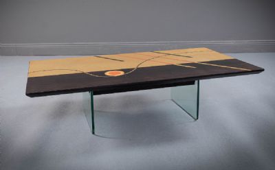 AN ITALIAN RECTANGULAR LOW TABLE at deVeres Auctions