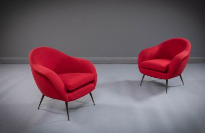 A PAIR OF EASY CHAIRS at deVeres Auctions