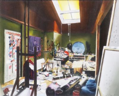 UNFINISHED BUSINESS, THE BACON STUDIO by Simon O'Donnell sold for €440 at deVeres Auctions