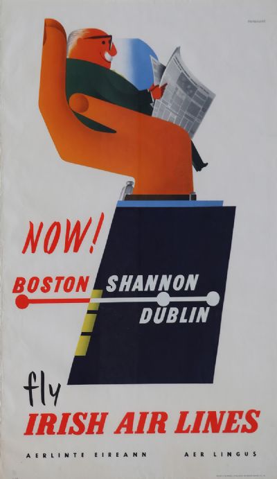FLY IRISH AIR LINES by John Bainbridge sold for €400 at deVeres Auctions