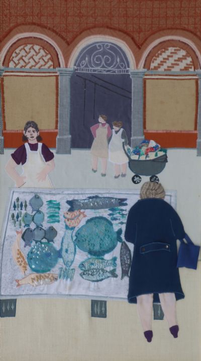 THE MARKET by Mary Brady sold for €100 at deVeres Auctions