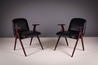 A PAIR OF UPHOLSTERED ARMCHAIRS at deVeres Auctions