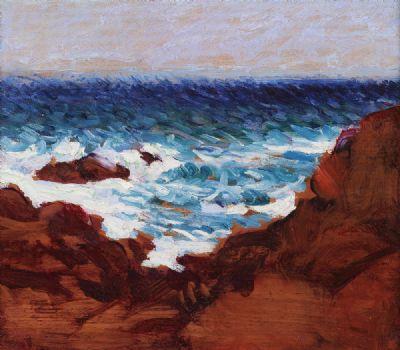 SEA AND RED ROCKS by Roderic O'Conor  at deVeres Auctions