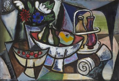 NATURE MORTE by Basil Rakoczi sold for €2,400 at deVeres Auctions