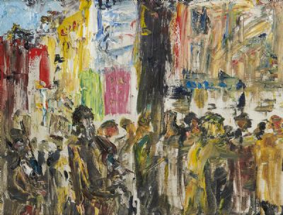 A LAMENT (THE FUNERAL OF HARRY BOLAND) by Jack Butler Yeats  at deVeres Auctions
