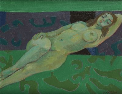 GREEN NUDE by Gerard Dillon  at deVeres Auctions