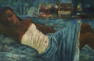 RECLINING NUDE by Daniel O'Neill  at deVeres Auctions