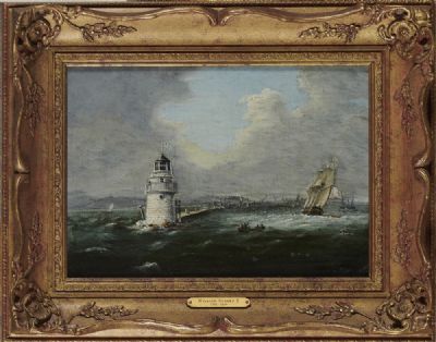 POOLBEG LIGHT HOUSE, DUBLIN by William Sadler II sold for €8,500 at deVeres Auctions