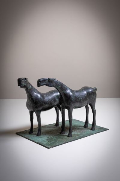 TWO HORSES by Anthony Scott  at deVeres Auctions