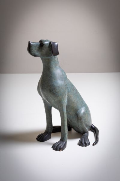 SEATED DOG by Anthony Scott  at deVeres Auctions