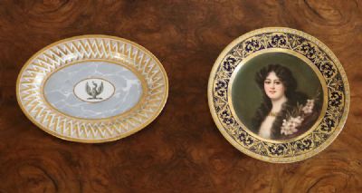 164 by TWO PORCELAIN PLATES  at deVeres Auctions