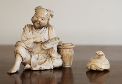169 by CHINESE IVORY FISHERMAN  at deVeres Auctions