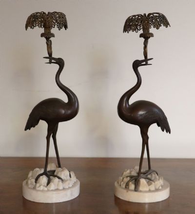 179 by A PAIR OF METAL STORKS  at deVeres Auctions