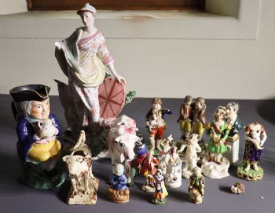 208 by COLLECTION OF ENGLISH STAFFORDSHIRE  at deVeres Auctions