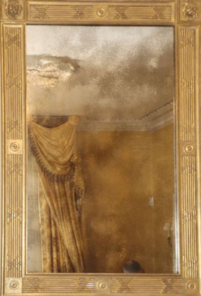 239 by A GILT FRAMED OVERMANTEL MIRROR  at deVeres Auctions