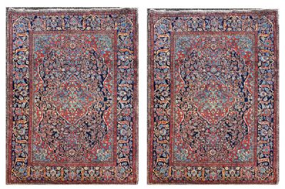 259 by A PAIR OF KASHAN RUGS  at deVeres Auctions