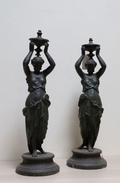 285 by A PAIR OF FIGURAL LAMPS  at deVeres Auctions