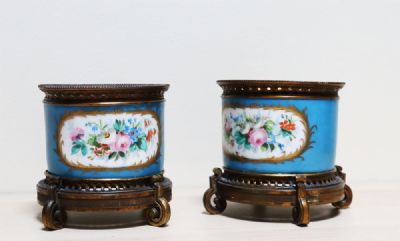 293 by A PAIR OF SERVRES ORMOLU VASES  at deVeres Auctions