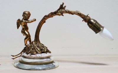 305 by A MARBLE AND ORMOLU MOUNTED DESK LAMP  at deVeres Auctions