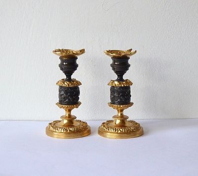 349 by BRONZE CANDLESTICKS  at deVeres Auctions
