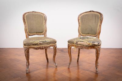 47 by A PAIR OF SINGLE CHAIRS  at deVeres Auctions
