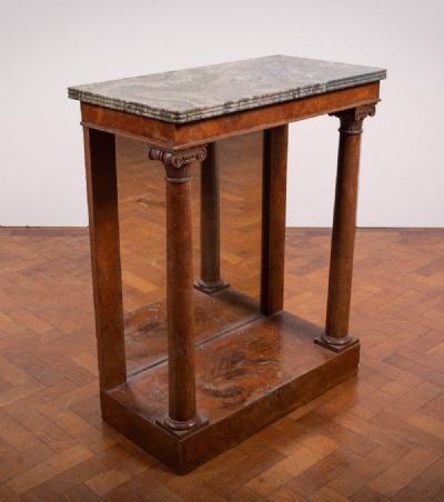 5 by A WALNUT CONSOLE TABLE  at deVeres Auctions