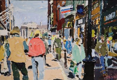 STREET SCENE by Stephen Cullen  at deVeres Auctions