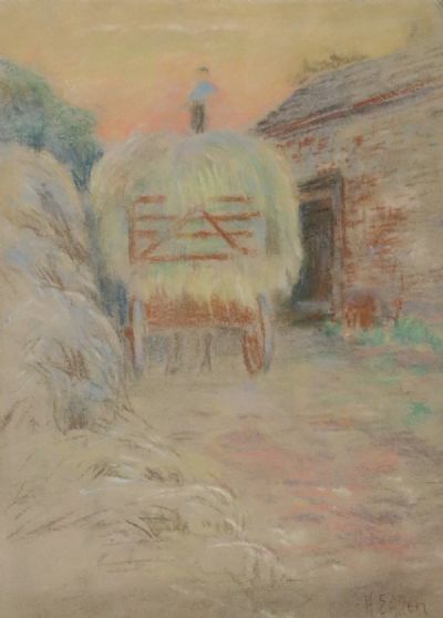 BRINGING IN THE HAY by Harry Epworth Allen  at deVeres Auctions