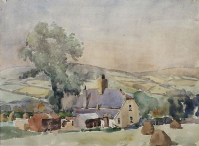 RURAL FARMSTEAD by Tom Nisbet  at deVeres Auctions