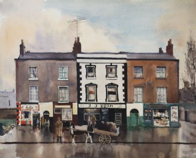 HADDINGTON ROAD FACADE by Tom Nisbet sold for €420 at deVeres Auctions