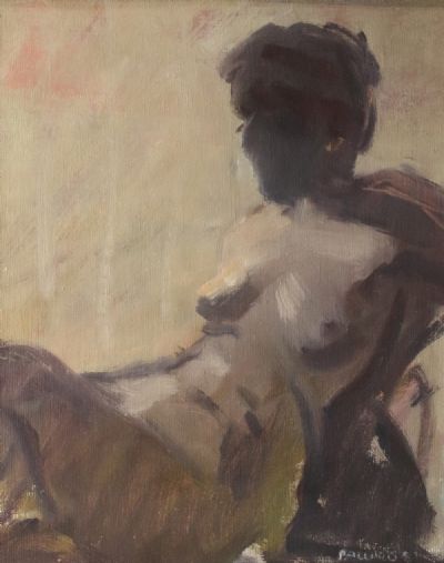 WOMAN IN CHAIR by Brian Ballard  at deVeres Auctions