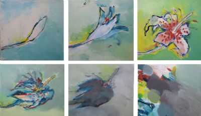 CORA'S LILY (SIX PANELS) by Robert Janz sold for €400 at deVeres Auctions