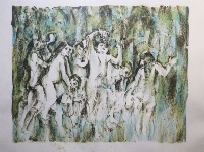 CHILDREN IN A WOOD by Louis le Brocquy  at deVeres Auctions