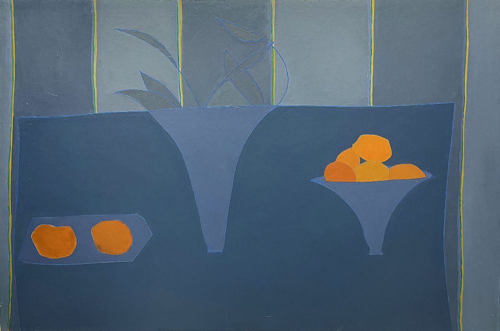 Lot 13 - SEVEN ORANGES IN GREYS by Jane O'Malley