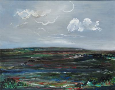 THE IRISH BORDER UNDER A RENAISSANCE SKY by Jeremy Henderson  at deVeres Auctions