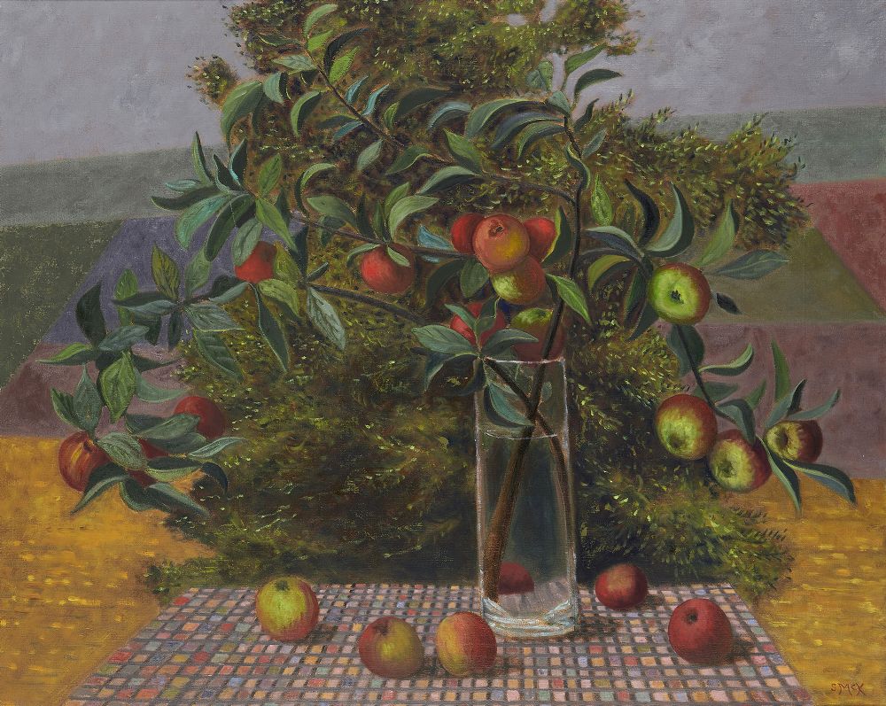 Lot 20 - APPLES WITH VASE AND TREE, 2001 by Stephen McKenna