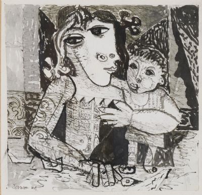 PICASSO DRAWING by Nevill Johnson  at deVeres Auctions