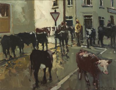 FAIR DAY, CLIFDEN by Cecil Maguire  at deVeres Auctions