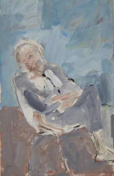 SEATED MAN by Basil Blackshaw  at deVeres Auctions