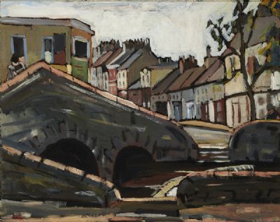 THE BRIDGE, WESTPORT, CO MAYO by Kitty Wilmer O'Brien  at deVeres Auctions