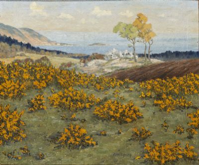 WICKLOW GOLD (LOOKING TOWARDS SORRENTO TERRACE) by Mabel Young  at deVeres Auctions