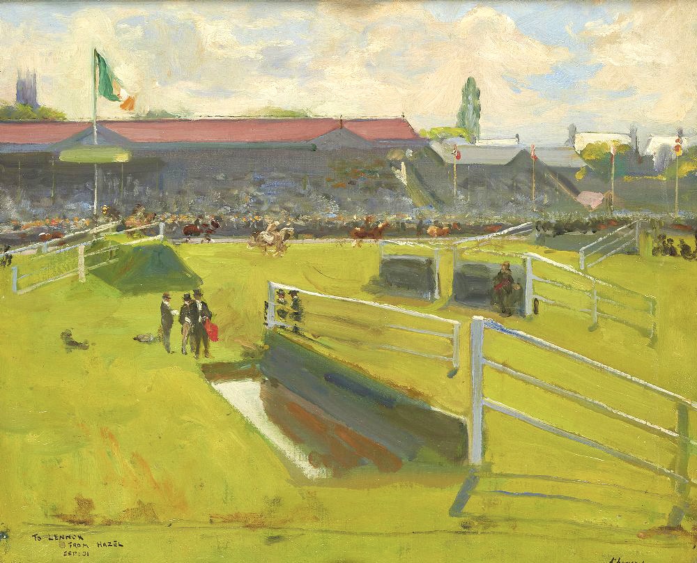 DUBLIN HORSE SHOW, 1928 by Sir John Lavery  at deVeres Auctions
