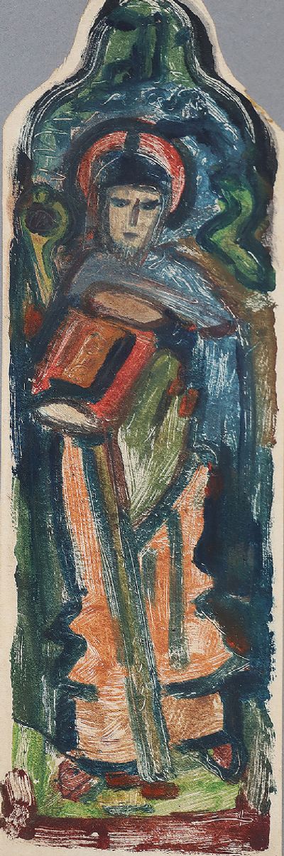 STUDY FOR STAINED GLASS by Evie Hone  at deVeres Auctions