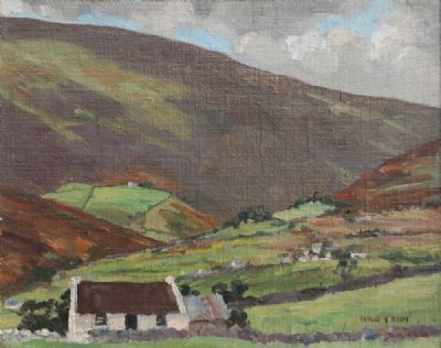 A MOUNTAIN COTTAGE by Fergus O'Ryan  at deVeres Auctions