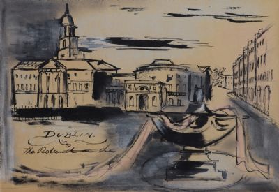 THE ROTUNDA - DUBLIN by Norah McGuinness  at deVeres Auctions