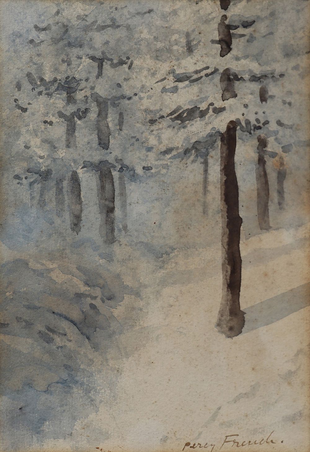 Lot 6 - FOREST PATH AFTER SNOW by William Percy French