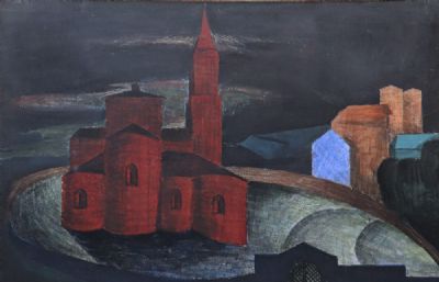 ROMANESQUE CHURCH AT SEGOVIA by Patrick Pye  at deVeres Auctions