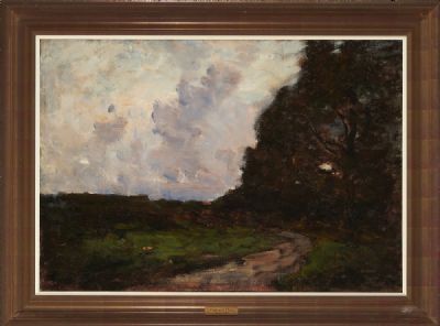 SUNSET ON THE WINDING ROAD by Nathaniel Hone  at deVeres Auctions