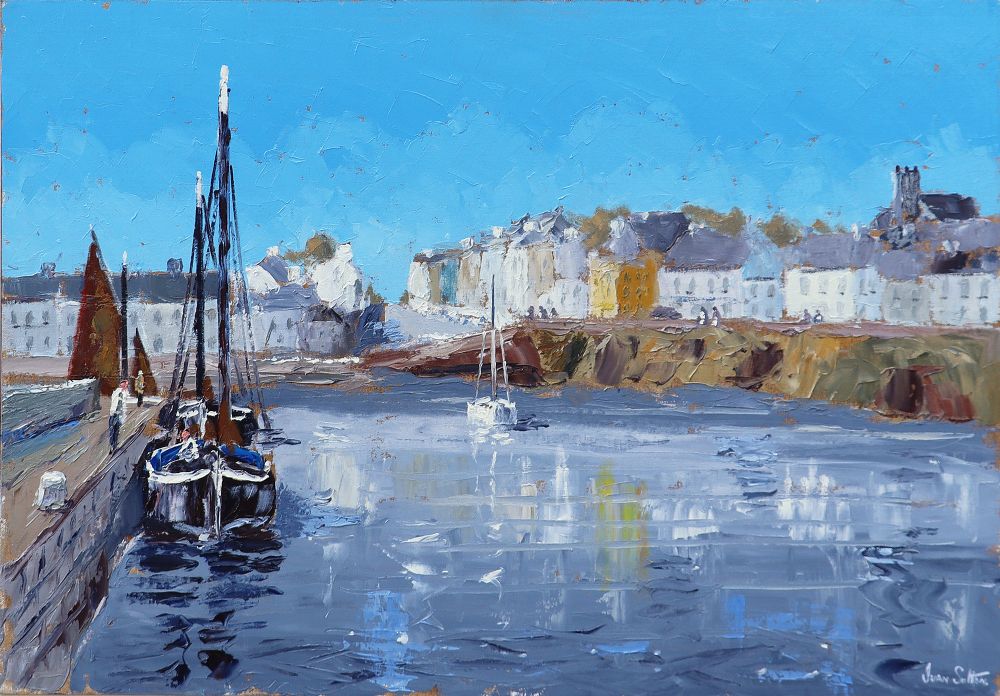 Lot 38 - GALWAY HOOKERS, ROUNDSTONE HARBOUR CO. GALWAY by Ivan Sutton
